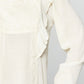 Solid Loose-fit Gauze Peasant Blouse