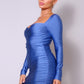 Sweetheart Pleated Front Sexy Mini Dress
