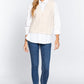 V-neck Cable Sweater Vest Cardigan