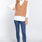 V-neck Cable Sweater Vest Cardigan
