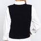 V-neck Cable Sweater Vest Cardigan