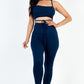 Solid Tie Front Cut Out Jumpsuit