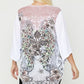 Floral Wings Sublimation Print, Long Body Cardigan