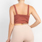 Geometric Cami Puff Sleeves Blazer Top Set