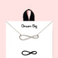 18k Gold Rhodium Dipped Dream Big Necklace