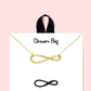 18k Gold Rhodium Dipped Dream Big Necklace