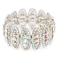 Rhinestone Oval Stretch Bracelet