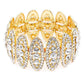 Rhinestone Oval Stretch Bracelet