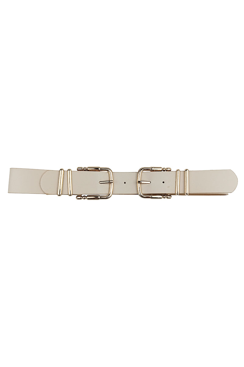 Double Sided Metal Smooth Buckle Belt