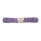 Rhinestone Pave Butterfly Ruched Elastic Back Belt