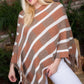 Bottom Tassel Edge Multi Color Poncho