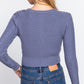 Crew Neck Cable Sweater Cardigan