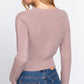 Crew Neck Cable Sweater Cardigan