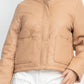 Mock Neck Quilted Jacket