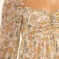 A Floral Print, Woven Mini Dress