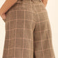 A Pair Of Wide Woven Plaid Shorts