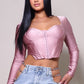 Long Sleeve Corset Top