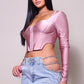Long Sleeve Corset Top