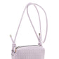 Braid Texture Zipper Crossbody Bag