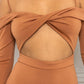 Open Shoulder Cutout Detail Jumpsuit