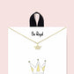 18k Gold Rhodium Dipped Be Royal Necklace