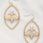Bee Marquise Shape Dangle Earring