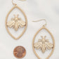 Bee Marquise Shape Dangle Earring