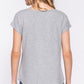Short Dolman Slv Rib Knit Top