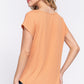 Short Dolman Slv Rib Knit Top