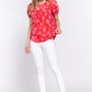 Short Slv Print Clip Dot Blouse