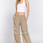 Waist Elastic Parachute Pants