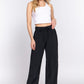 Waist Elastic Cargo Parachute Pants