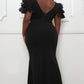 Mesh Tulle Shoudler Plus Size Maxi Dress