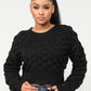 Checker Sweater Top