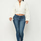 Michelin Sweater Top W/ Front Zipper