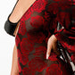 Velvet Flocking Jumpsuit/bell Sleeve