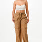 Solid Corduroy Cargo Pants