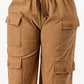 Solid Corduroy Cargo Pants