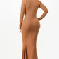 Soft Faux Wool Long Dress