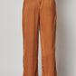 Satin Cargo Pocket Wide Leg Pants