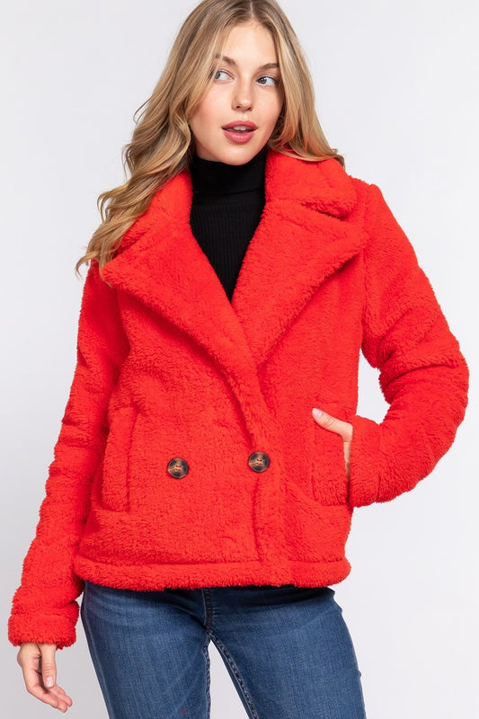 Faux Fur Sherpa Jacket