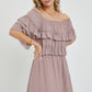 Off Shoulder Ruffle Dress