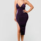 Metallic Glitter Sweetheart Dress