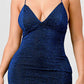 Metallic Glitter Sweetheart Dress