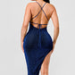 Metallic Glitter Sweetheart Dress