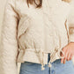 Spread Collar Jacket With Tie Details