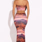 Printed Tube Top And Maxi Skirt