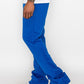 Solid Flare Stacked Track Pants