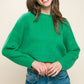 Wool Blend Cropped Sweater Top