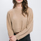 Wool Blend Cropped Sweater Top
